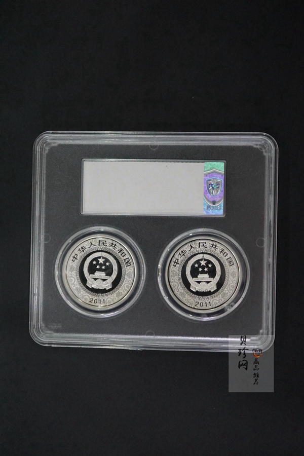 【119190】2011年中国古典文学名著《水浒传》第（3）组1盎司精制彩银币2枚一套
