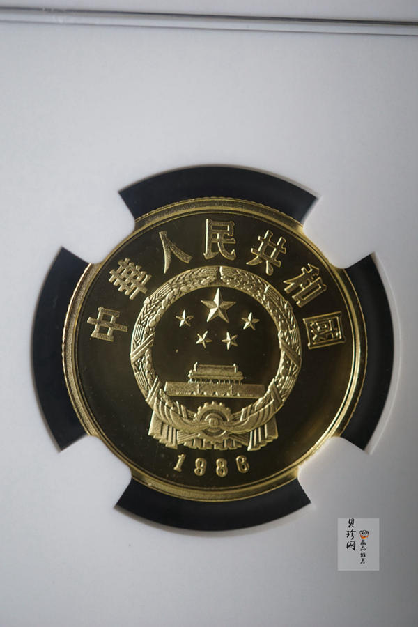 【860401】1986年中国杰出历史人物金（第3组）-刘邦1/3盎司精制金币