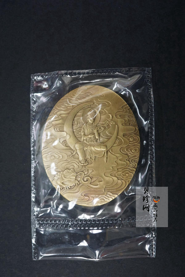【189210】中国佛像-日光、月光菩萨纪念铜章2枚一套