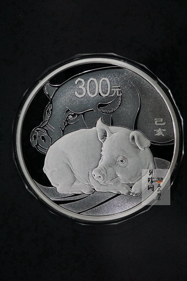 【190015】2019中国己亥（猪）年金银纪念币1公斤圆形银币