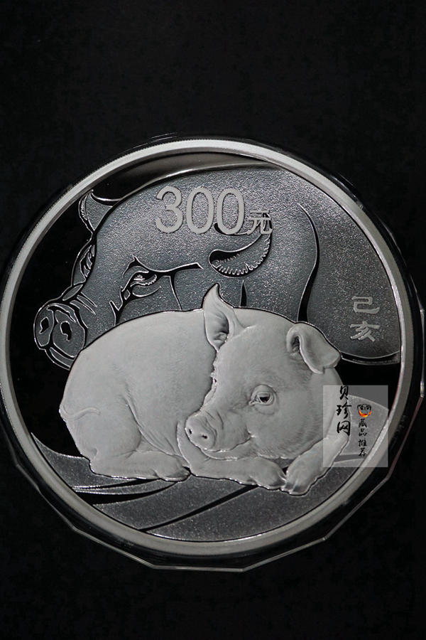 【190015】2019中国己亥（猪）年金银纪念币1公斤圆形银币