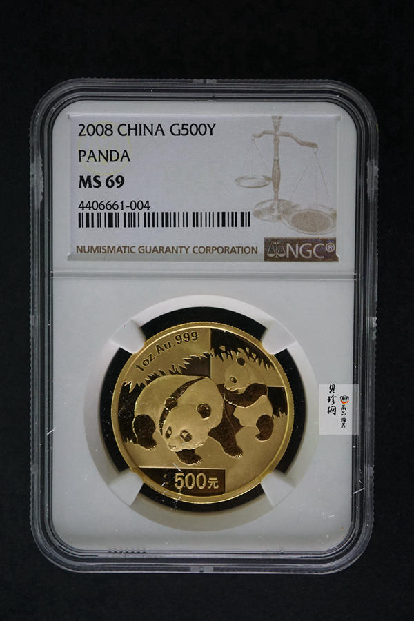 【080101】2008年熊猫1盎司普制金币