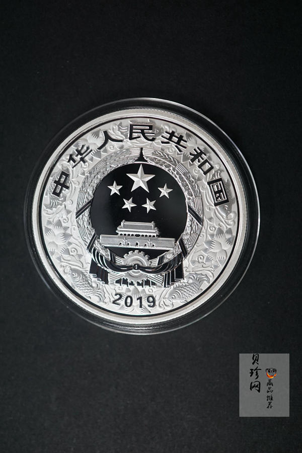 【181104】2019年中国己亥（猪）年金银纪念币30克圆形银质彩色银币