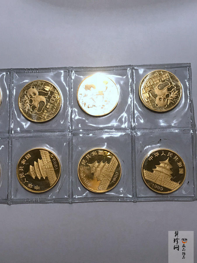 【899210】1989年熊猫1盎司金币10枚一套