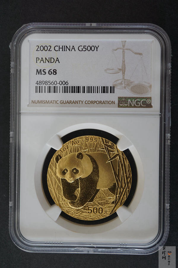 【020101】2002年熊猫1盎司普制金币