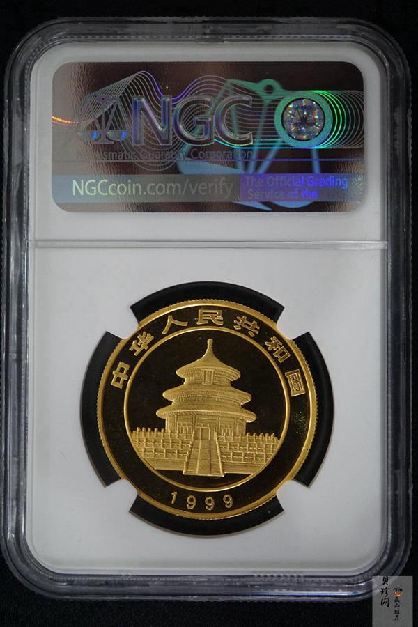 【990101】1999年版熊猫金银纪念币1盎司普制金币