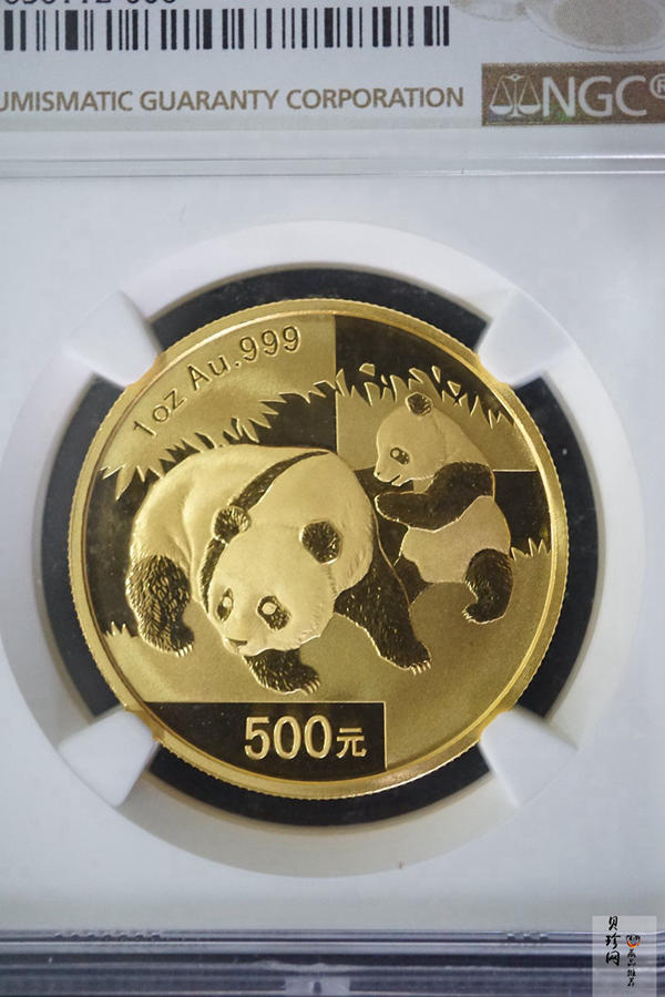 【080101】2008年熊猫1盎司普制金币