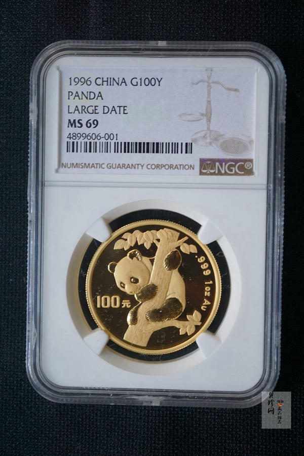 【960101】1996版熊猫金纪念币1盎司普制金币