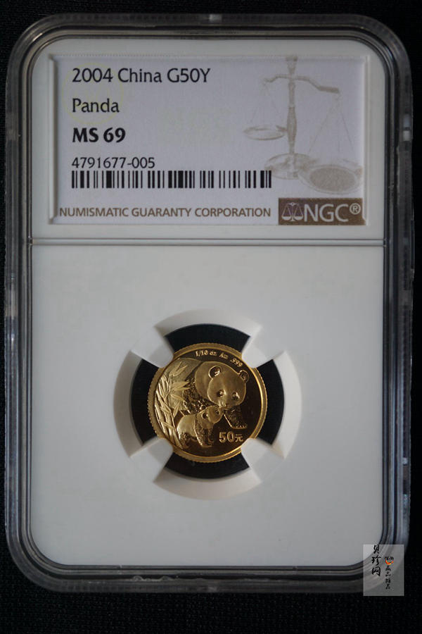 【049110】2004年熊猫普制金币5枚一套