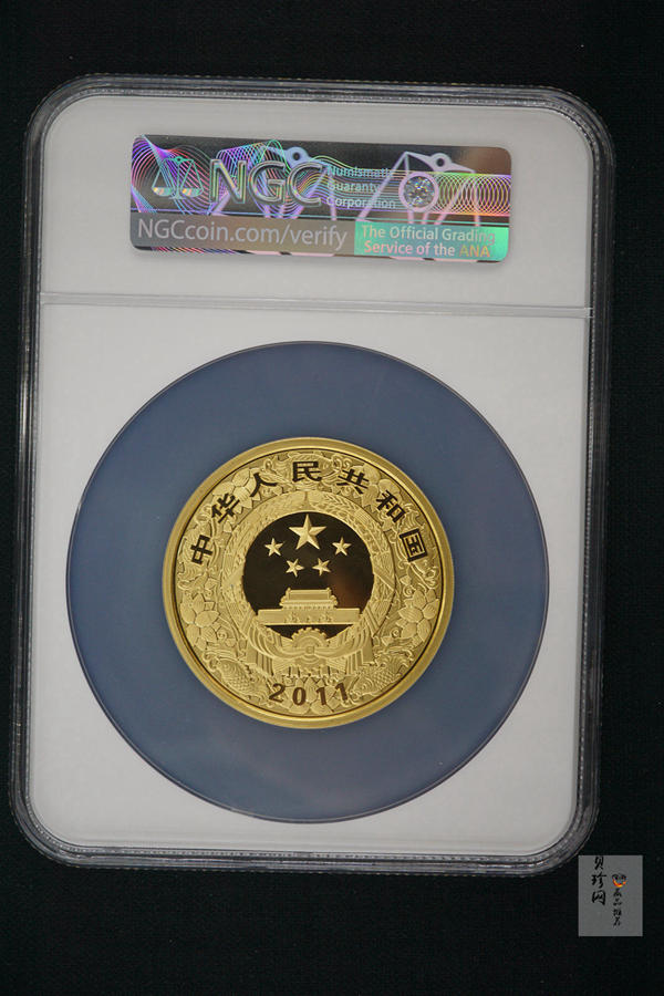 【101211】2011年辛卯兔年生肖5盎司精制彩金币