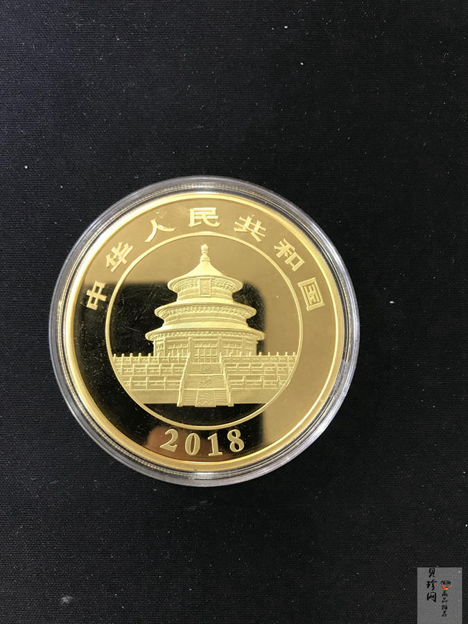 【180107】2018年熊猫100克精制金币