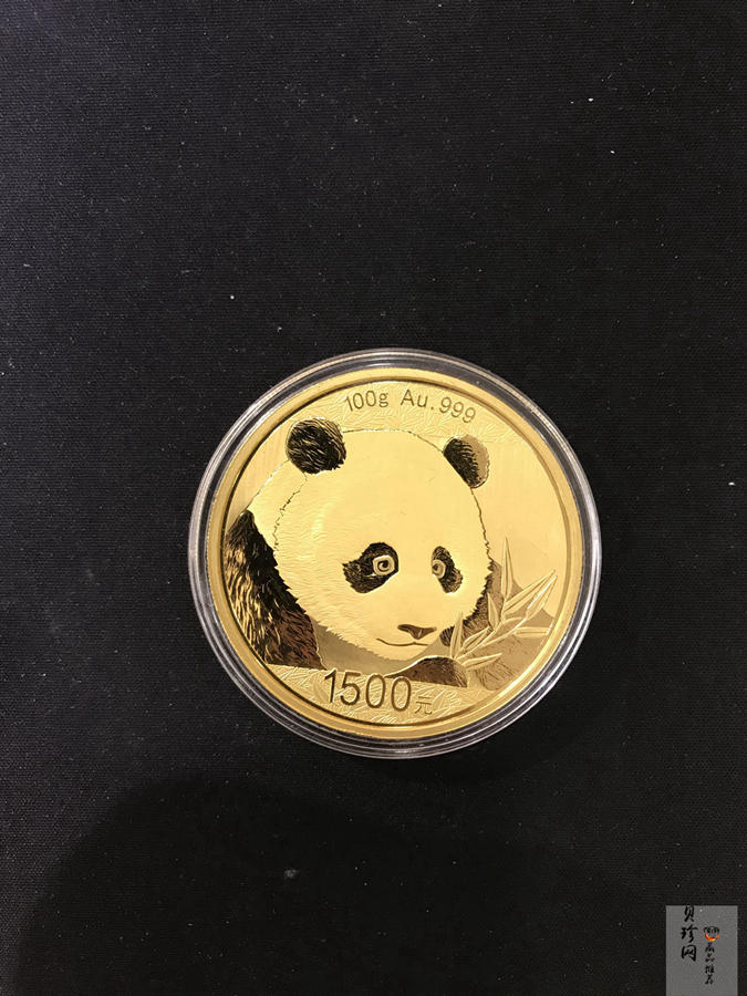 【180107】2018年熊猫100克精制金币