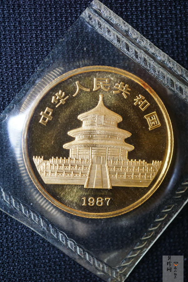 【870102】1987年熊猫1/2盎司普制金币