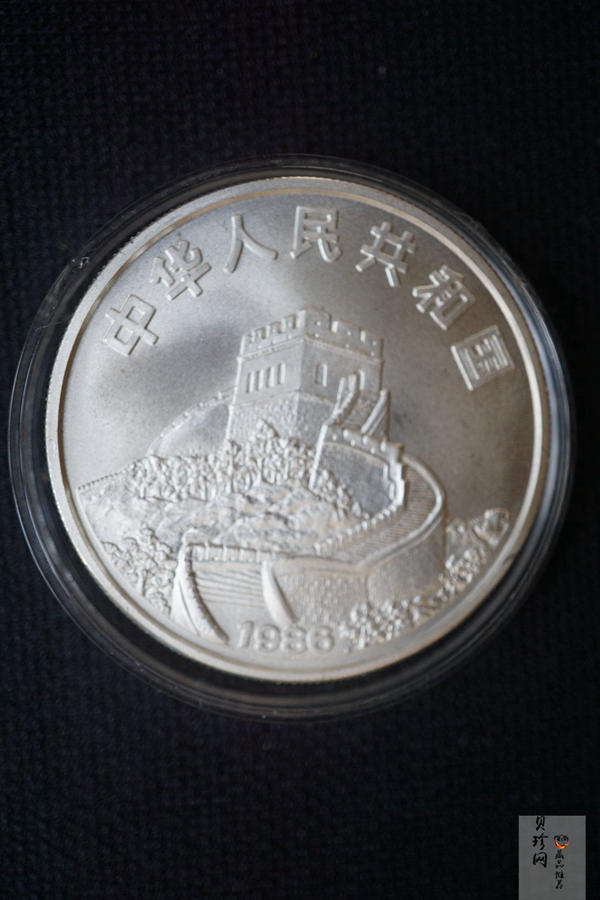 【860801】1986年首航中国的美国“中国皇后号”帆船24克精制银币