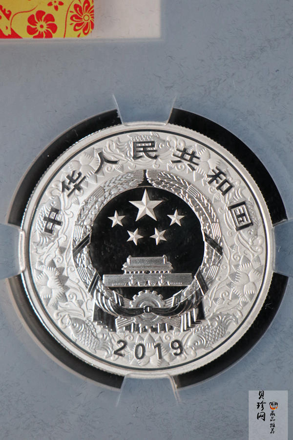 【199550】2019中国己亥（猪）年生肖精制彩银币+本银币两枚一套