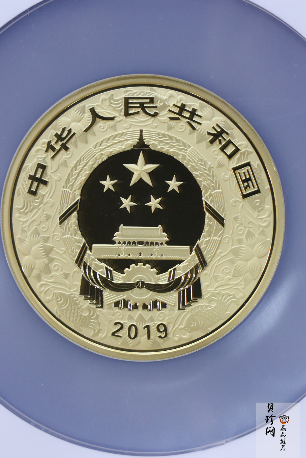 【190020】2019中国己亥（猪）年金银纪念币150克圆形彩色金币