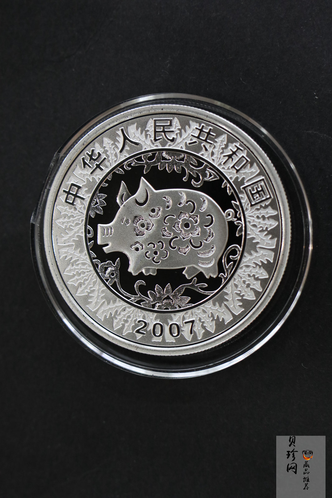 【079010】2007猪年普制生肖金银币2枚一套