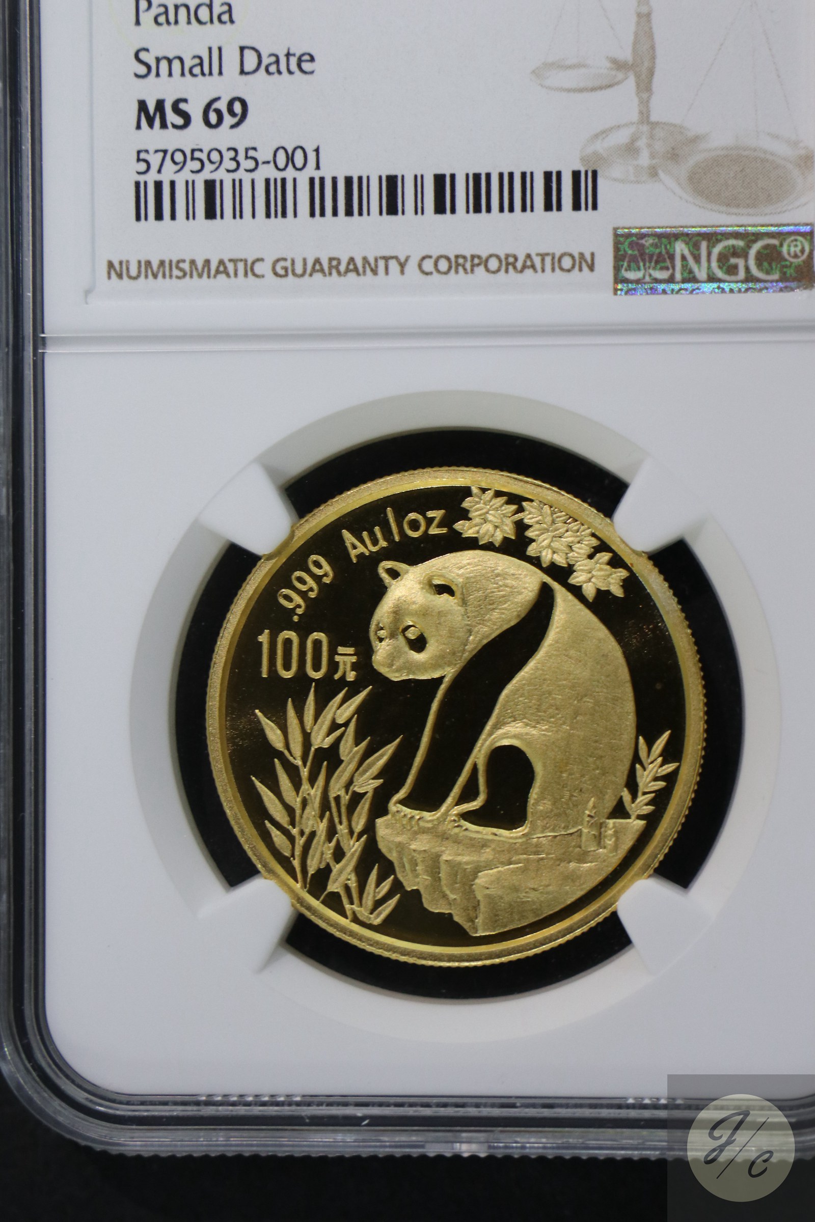 【930101】1993年熊猫1盎司普制金币
