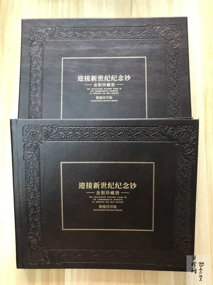 【009520】2000年迎接新世纪纪念钞金银珍藏册（微缩仿印版）