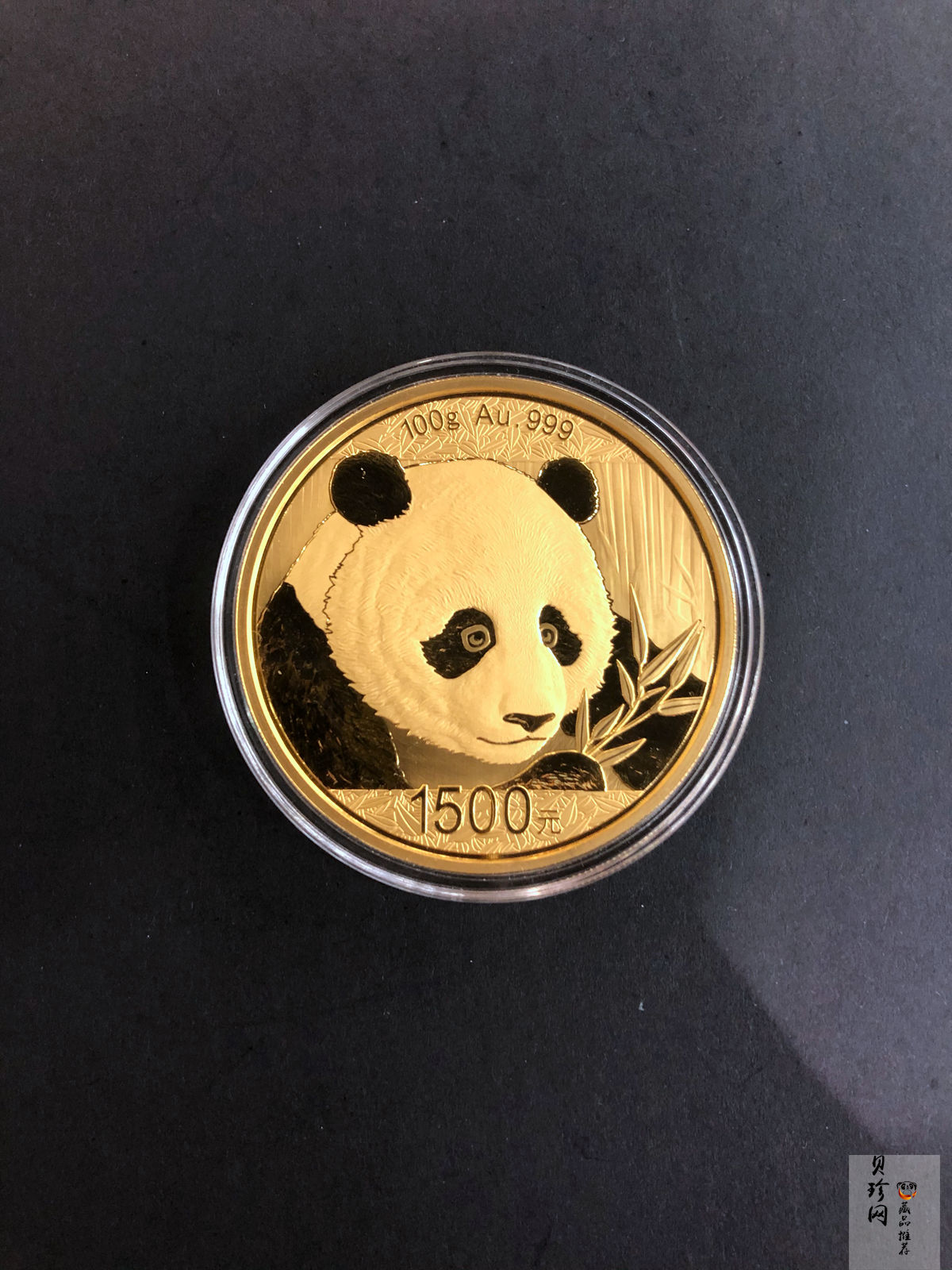 【180107】2018年熊猫100克精制金币