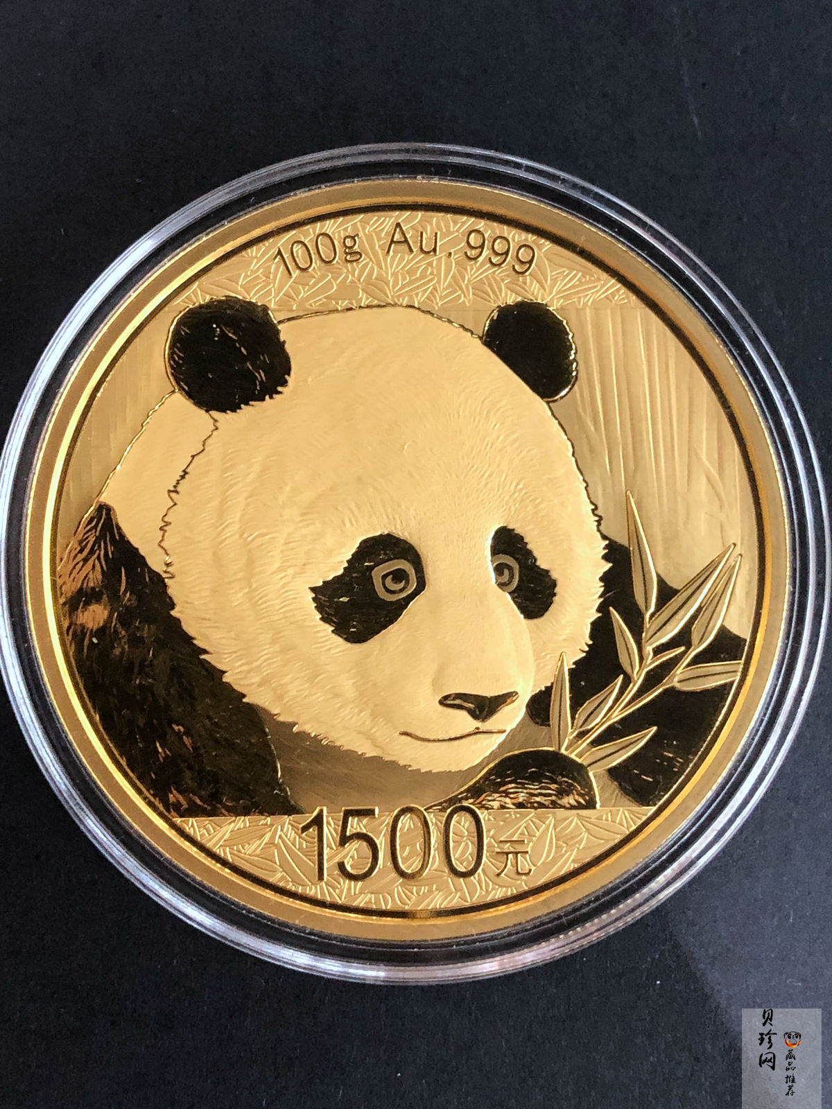 【180107】2018年熊猫100克精制金币
