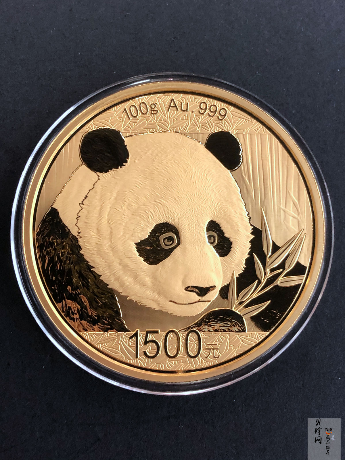 【180107】2018年熊猫100克精制金币