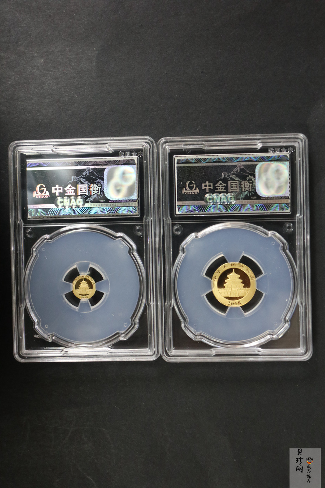 【189160】2018年熊猫普制金币五枚一套