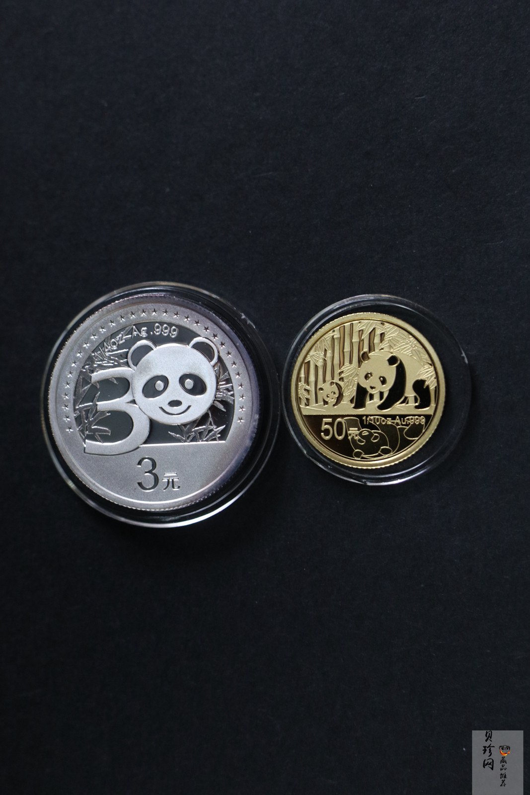 【129130】2012年中国熊猫金币发行30周年纪念精制金银币两枚一套