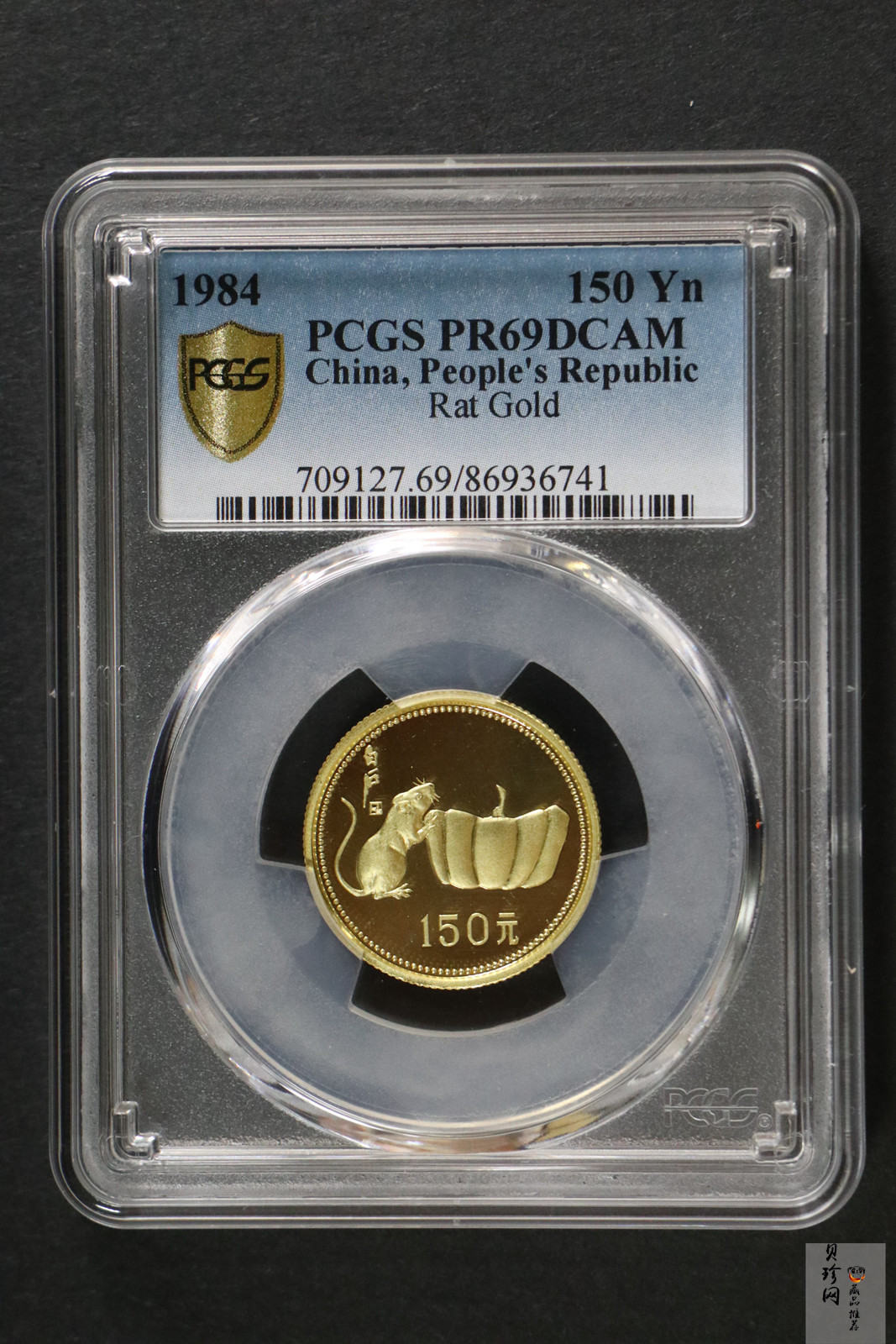 【840201】1984中国甲子（鼠）年-鼠与秋实8克精制金币