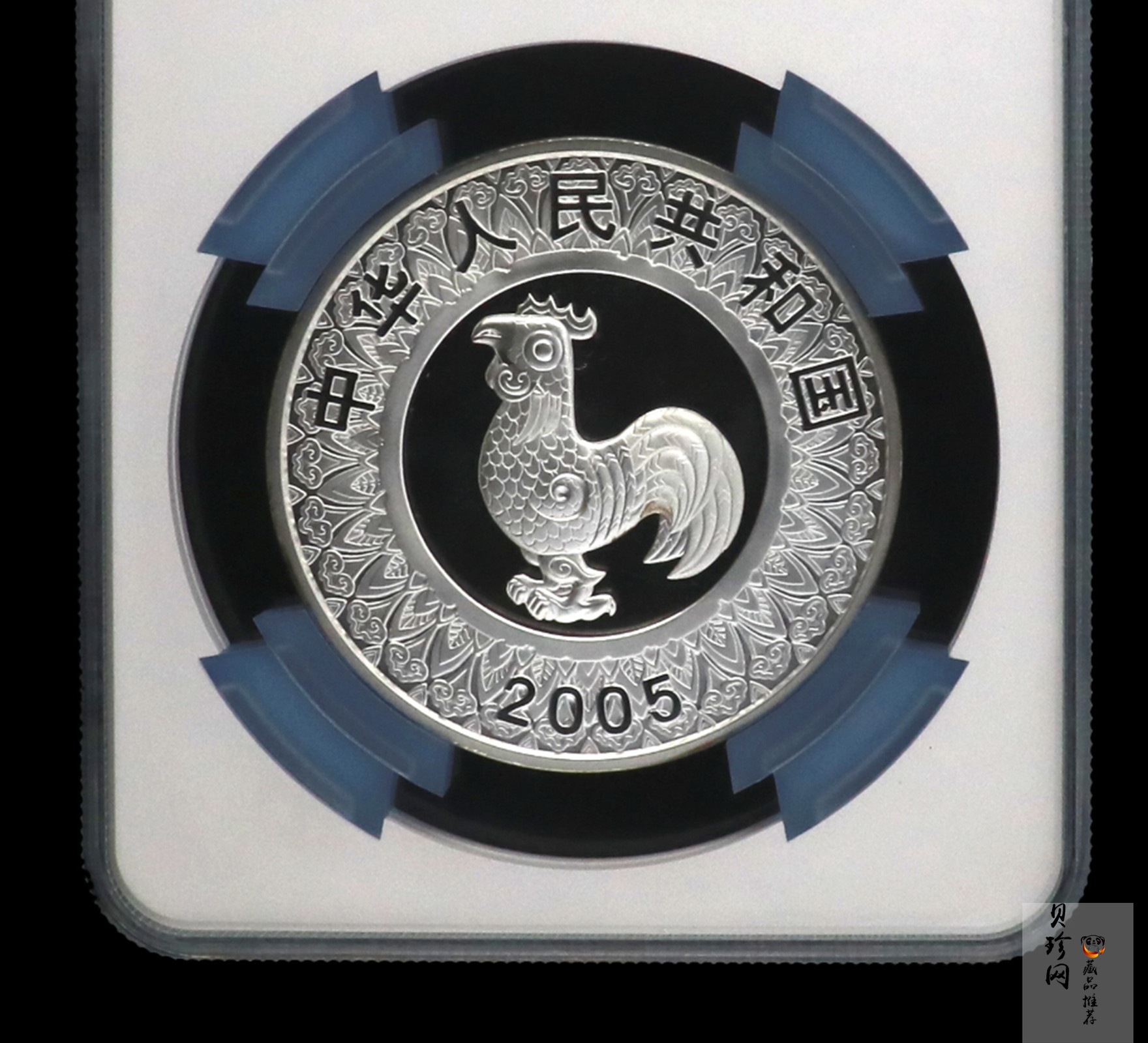 【050207】2005年乙酉鸡年生肖1公斤精制银币