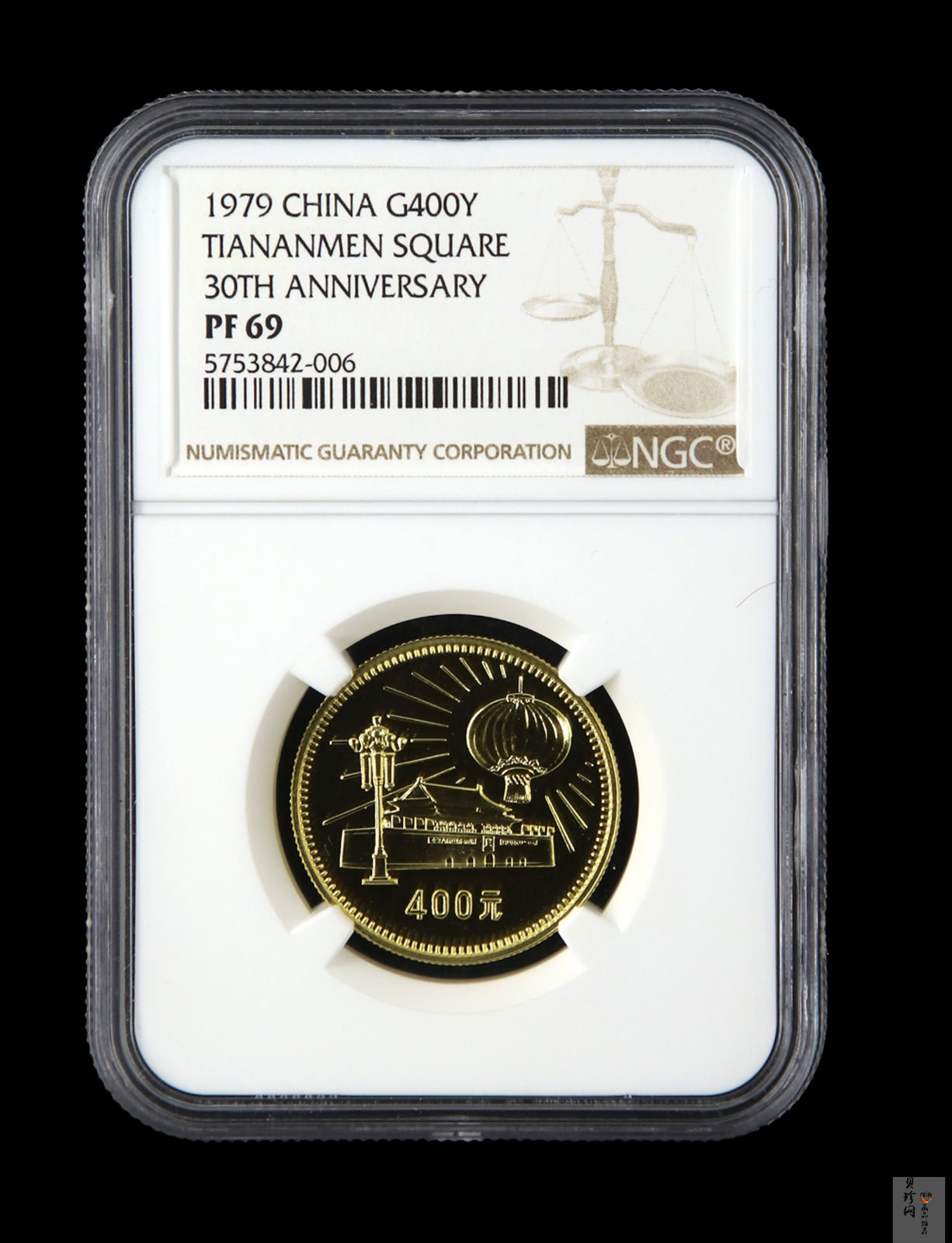 【799010】1979年中国人民共和国成立30周年1/2盎司精制金套币四枚一套