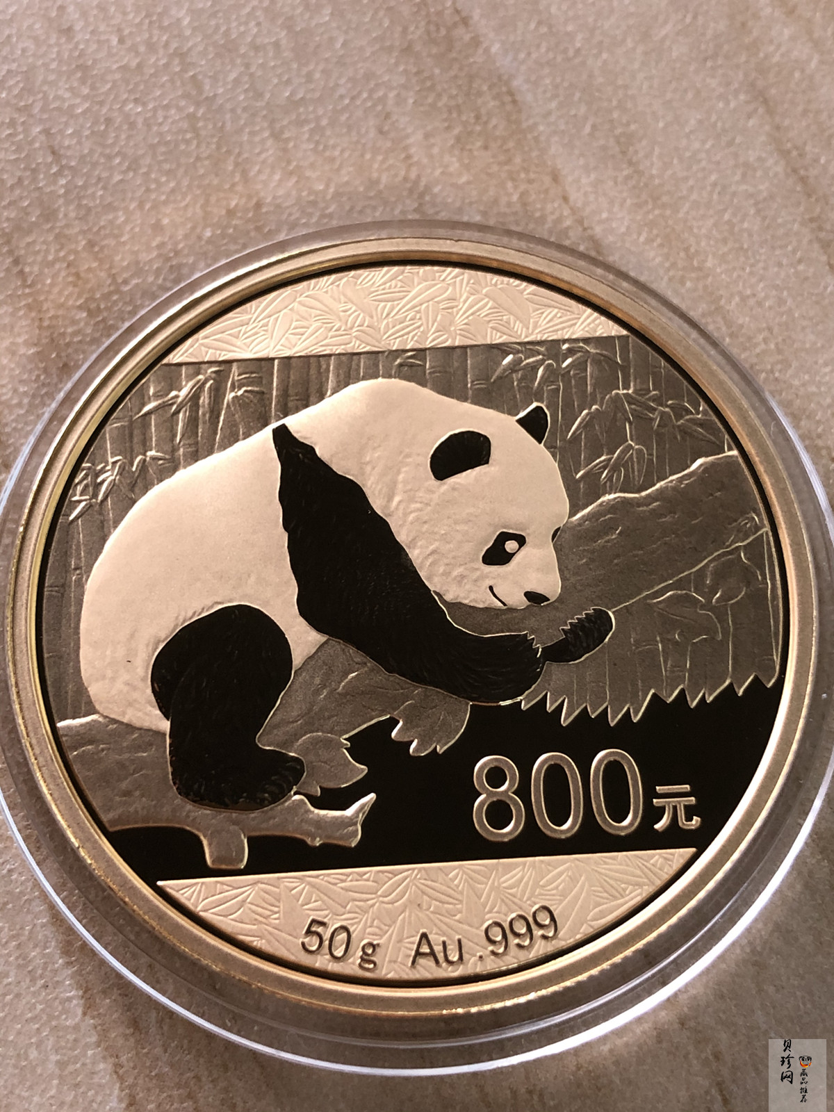 【160106】2016年熊猫50克精制金币