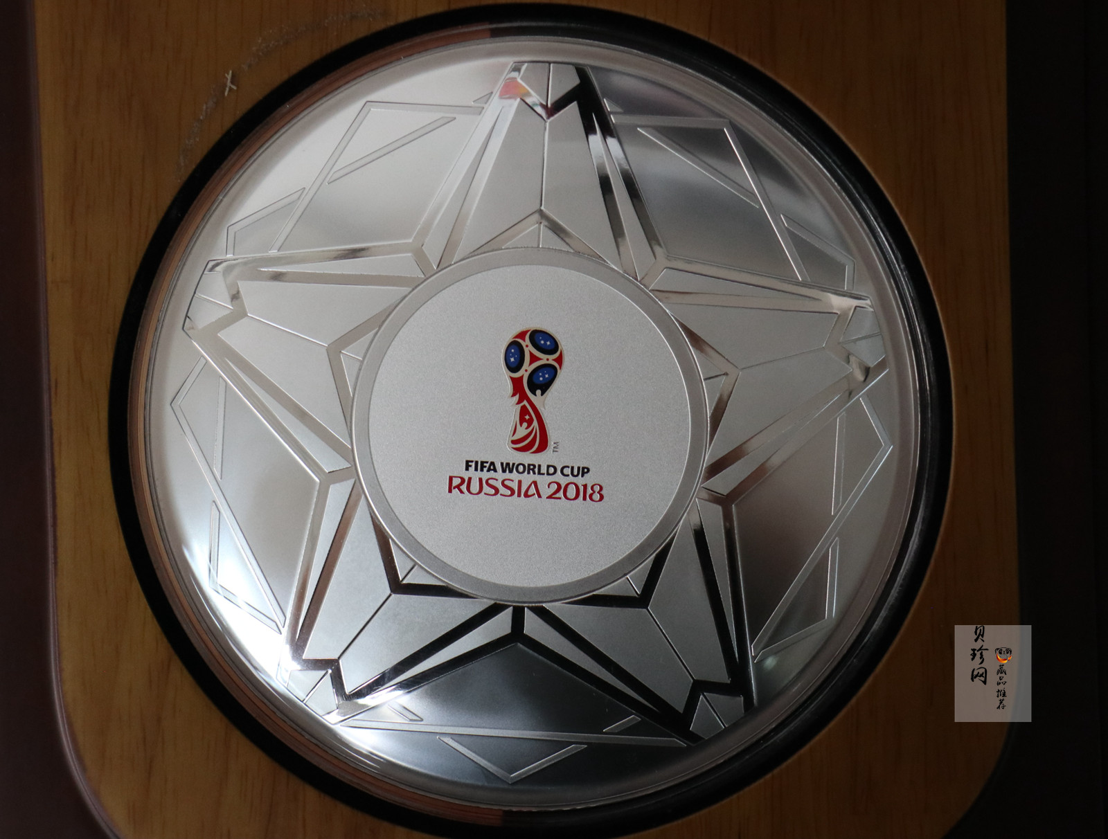 【189690】2018年俄罗斯FIFA世界杯纪念500克银盘（单枚250克）
