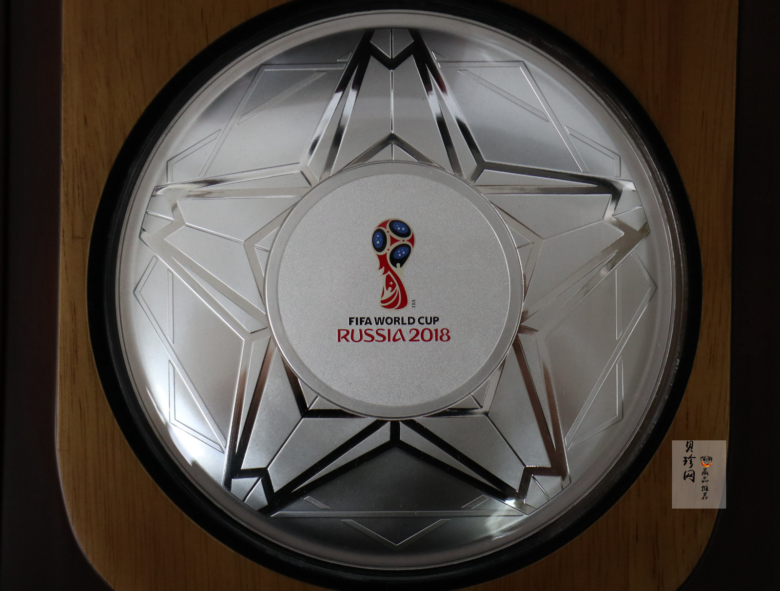【189690】2018年俄罗斯FIFA世界杯纪念500克银盘（单枚250克）