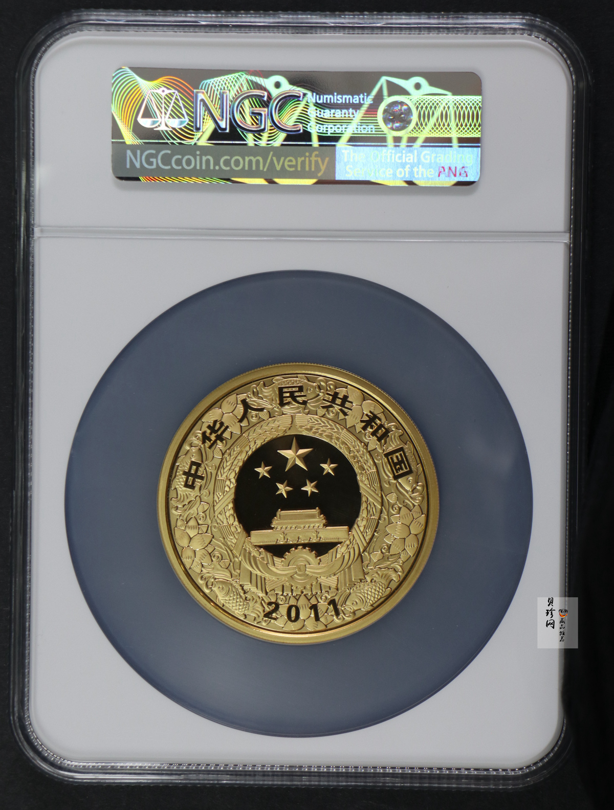 【101211】2011年辛卯兔年生肖5盎司精制彩金币