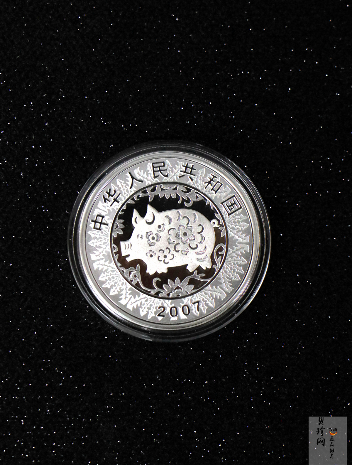 【079010】2007猪年普制生肖金银币2枚一套