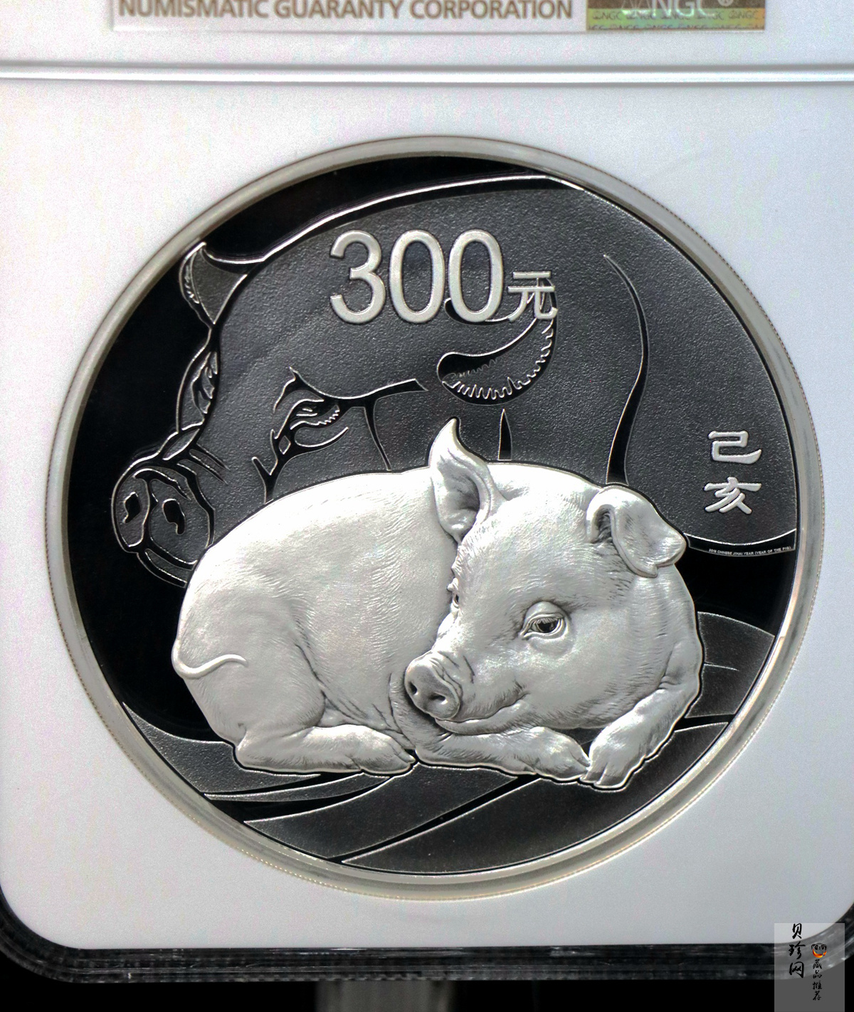 【194712】2019年中国己亥（猪）年金银纪念币1公斤圆形银币