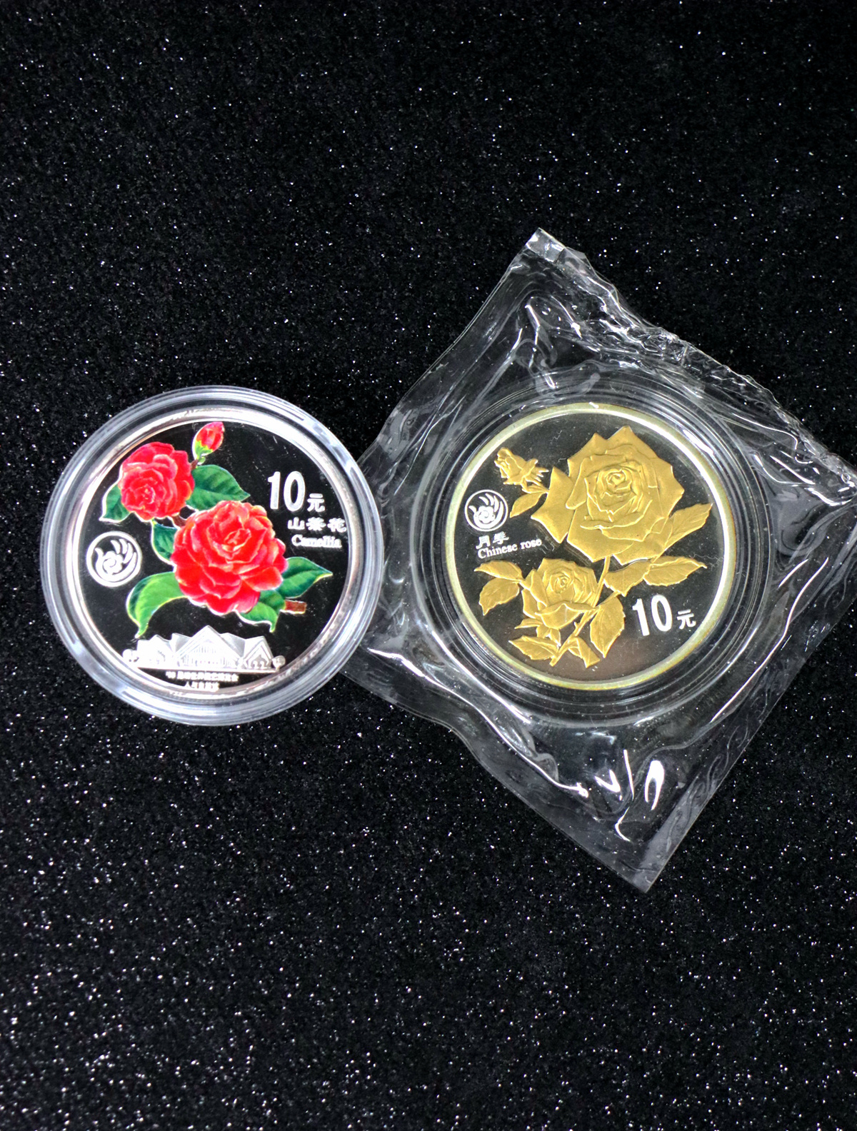 【999681】1999年昆明世界园艺博览会1盎司银币二枚