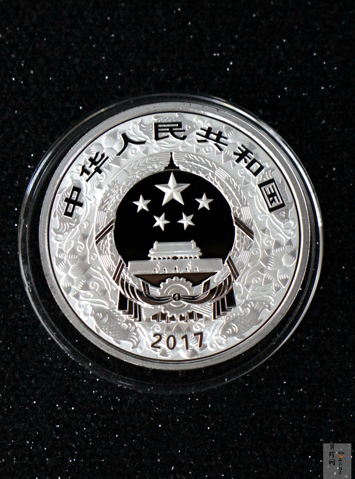 【161504】2017年丁酉（鸡）年生肖流通纪念币-30克彩色精制银币