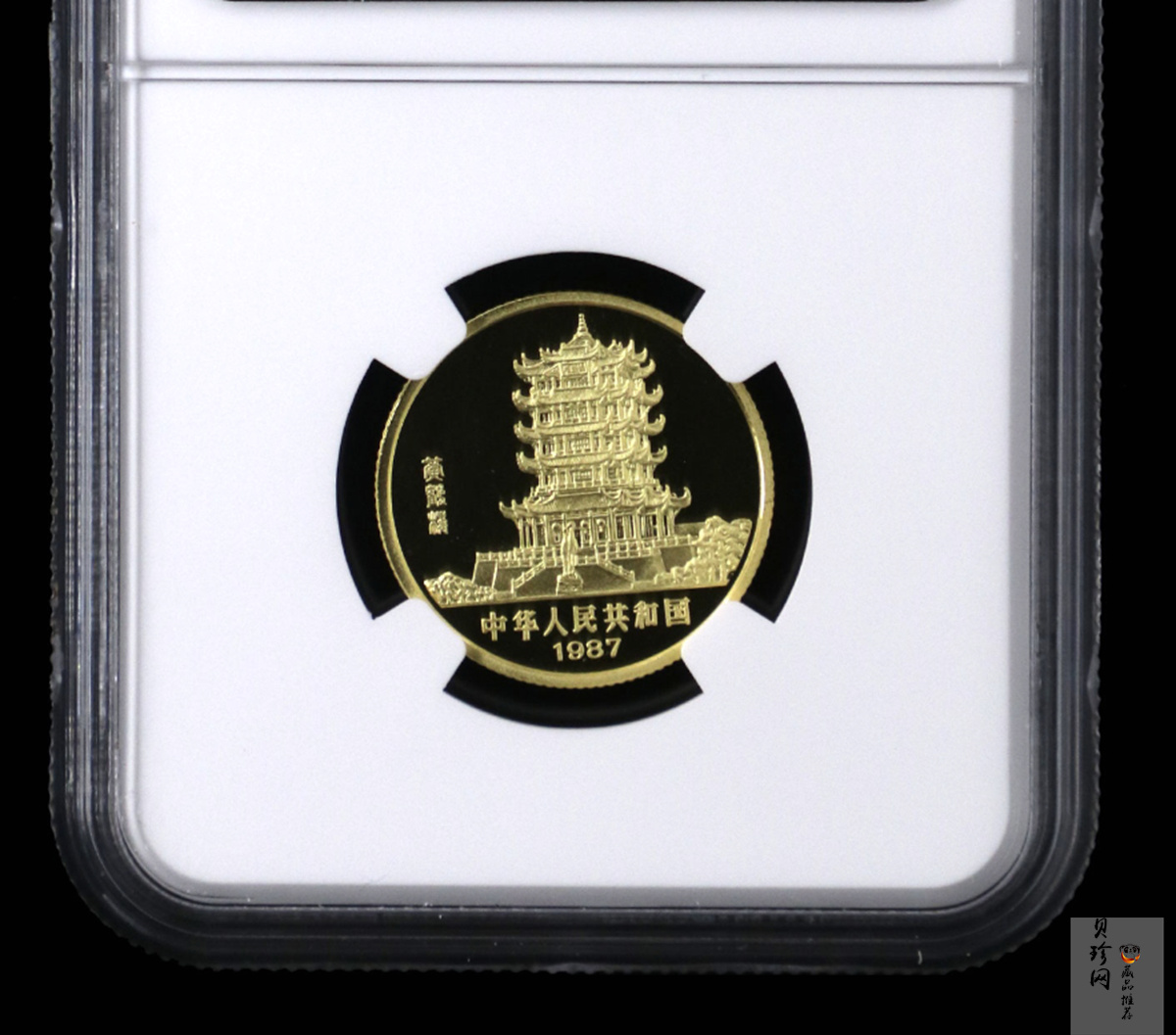 【870301】1987中国丁卯（兔）年-双兔图8克精制金币