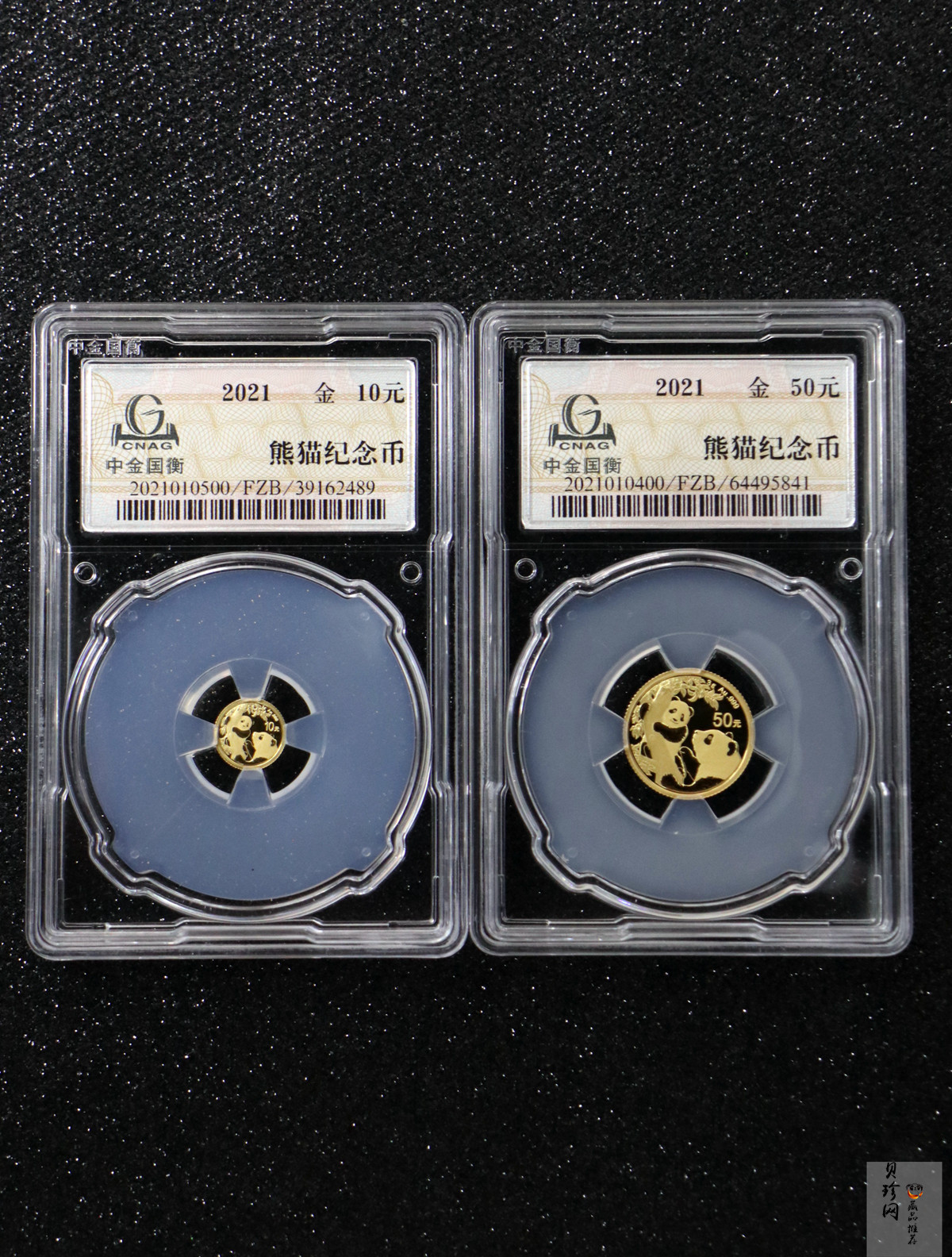 【219150】2021年熊猫普制金币5枚一套