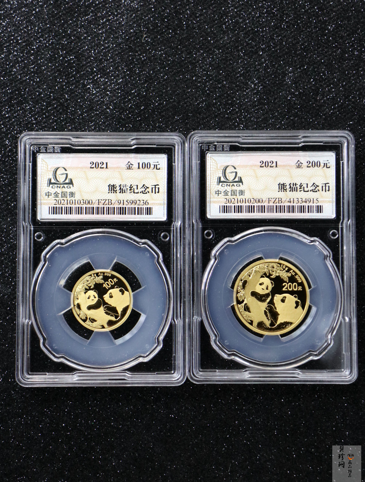 【219150】2021年熊猫普制金币5枚一套