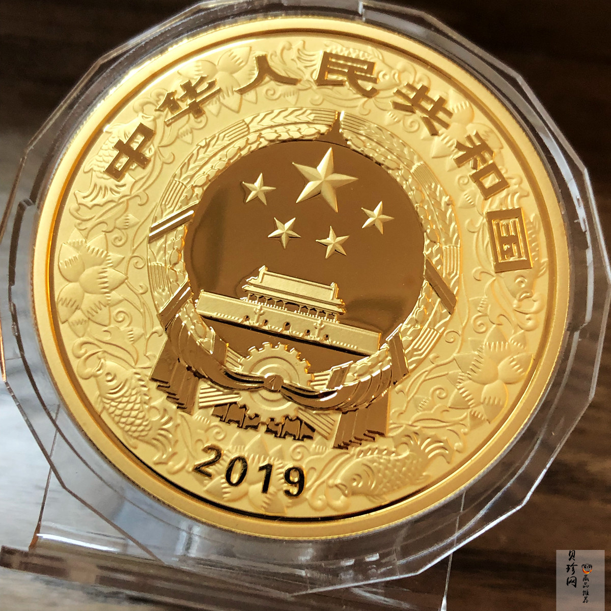 【190020】2019中国己亥（猪）年金银纪念币150克圆形彩色金币