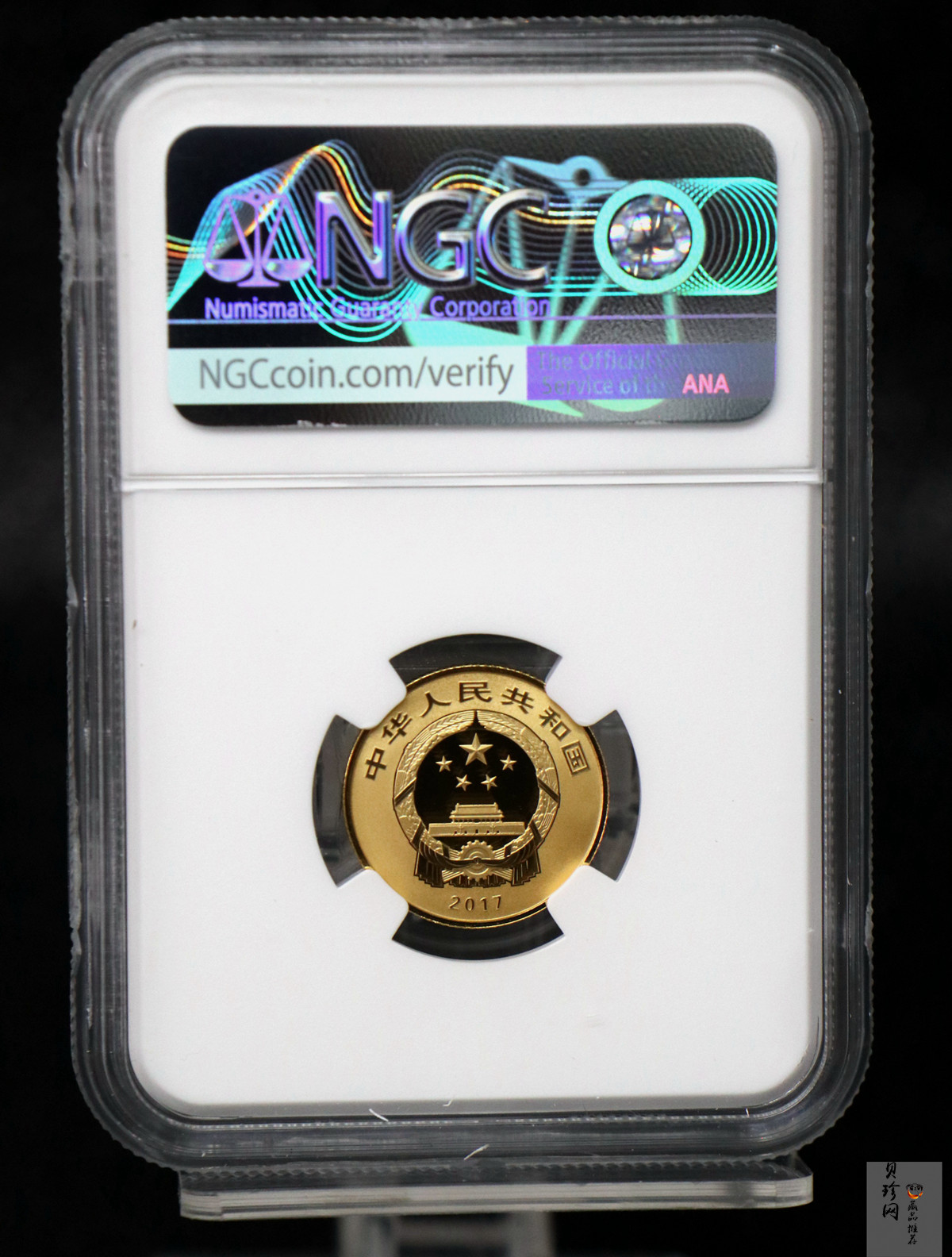 【170301】2017年吉祥文化（3组）-五福拱寿5克精制金币