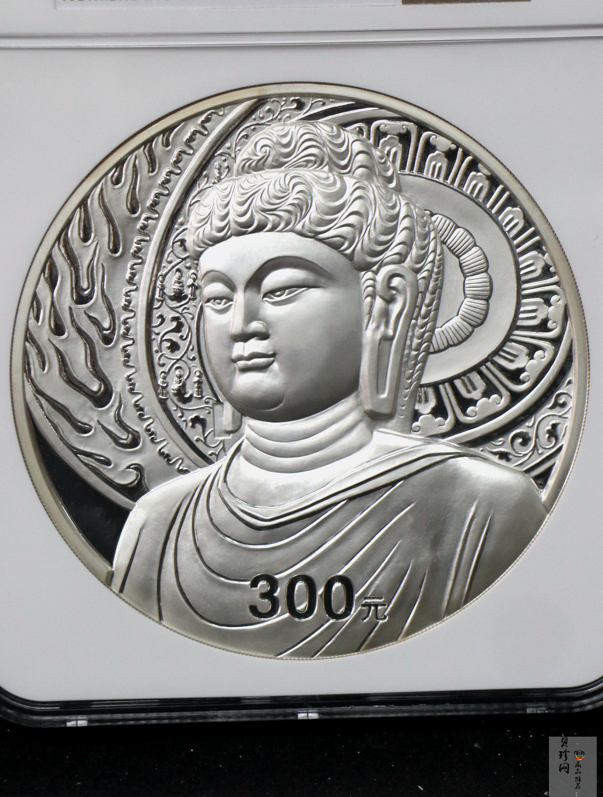 【020503】2002年中国石窟艺术（龙门）金银纪念币-大卢舍那佛像图1公斤精制银币
