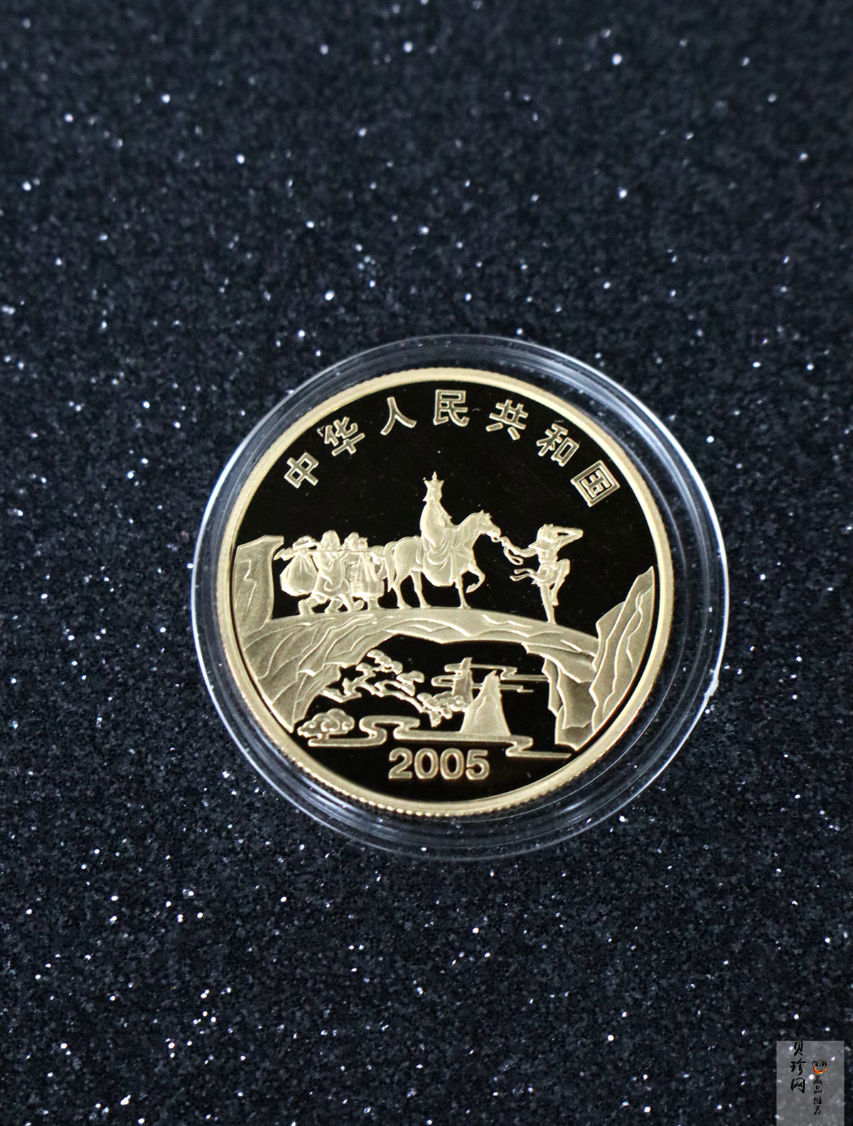 【050702】2005年中国古典文学名著《西游记》第（3）组-收月兔图1/2盎司精制彩金币