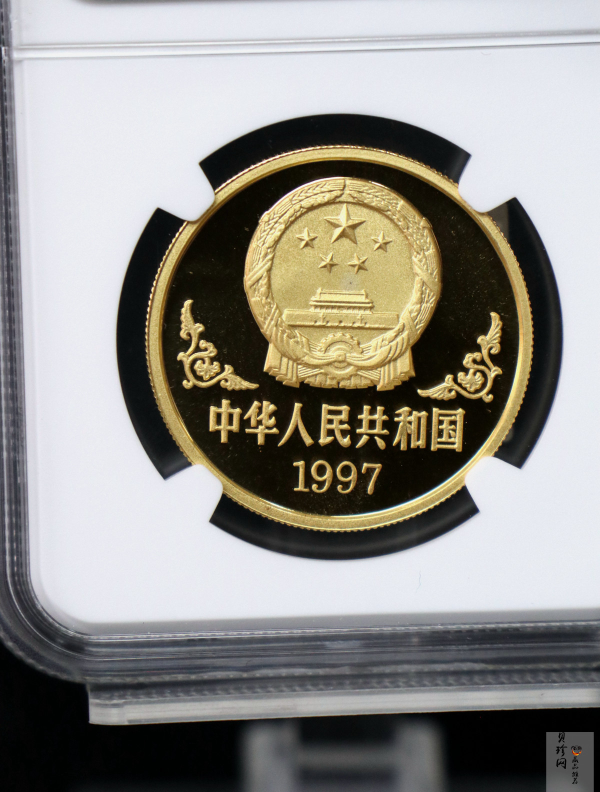 【970204】1997中国丁丑（牛）年金币-黄胄绘《牛》1盎司精制金币