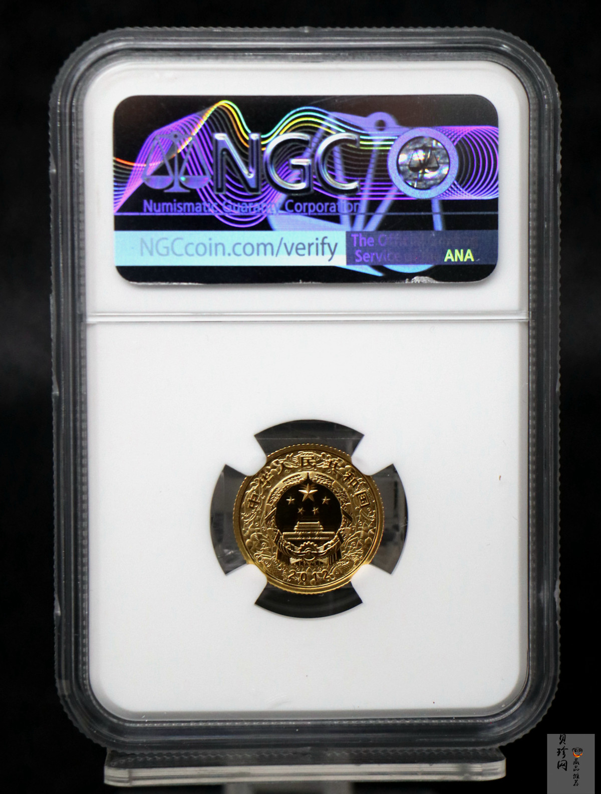 【111503】2012年壬辰龙年生肖1/10盎司精制彩金币