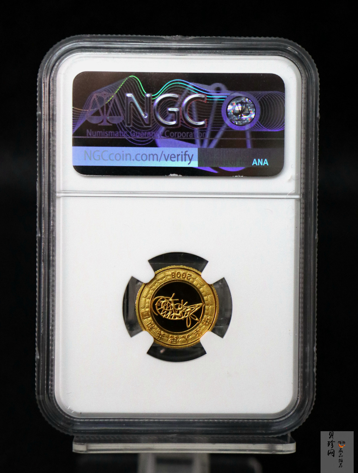 【070805】2008年戊子鼠年生肖1/10盎司精制彩金币