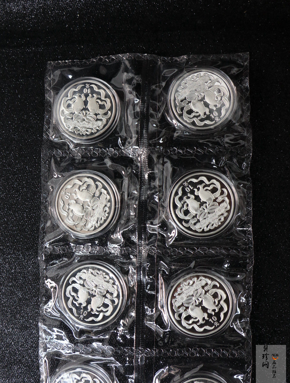 【039260】2003年中国民俗——春节银纪念币-春节吉祥装饰图1盎司精制银币10枚